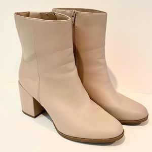 Nude low-heel boots from Target